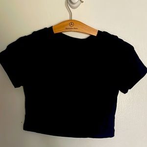 Klassy Network, Crop T Shirt Brami, Color Black, Size Small